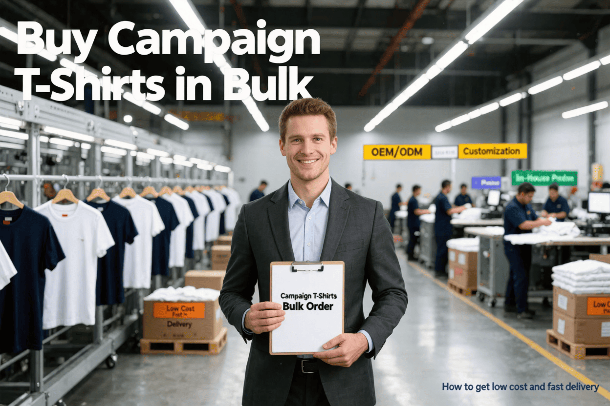 low cost campaign t-shirts production