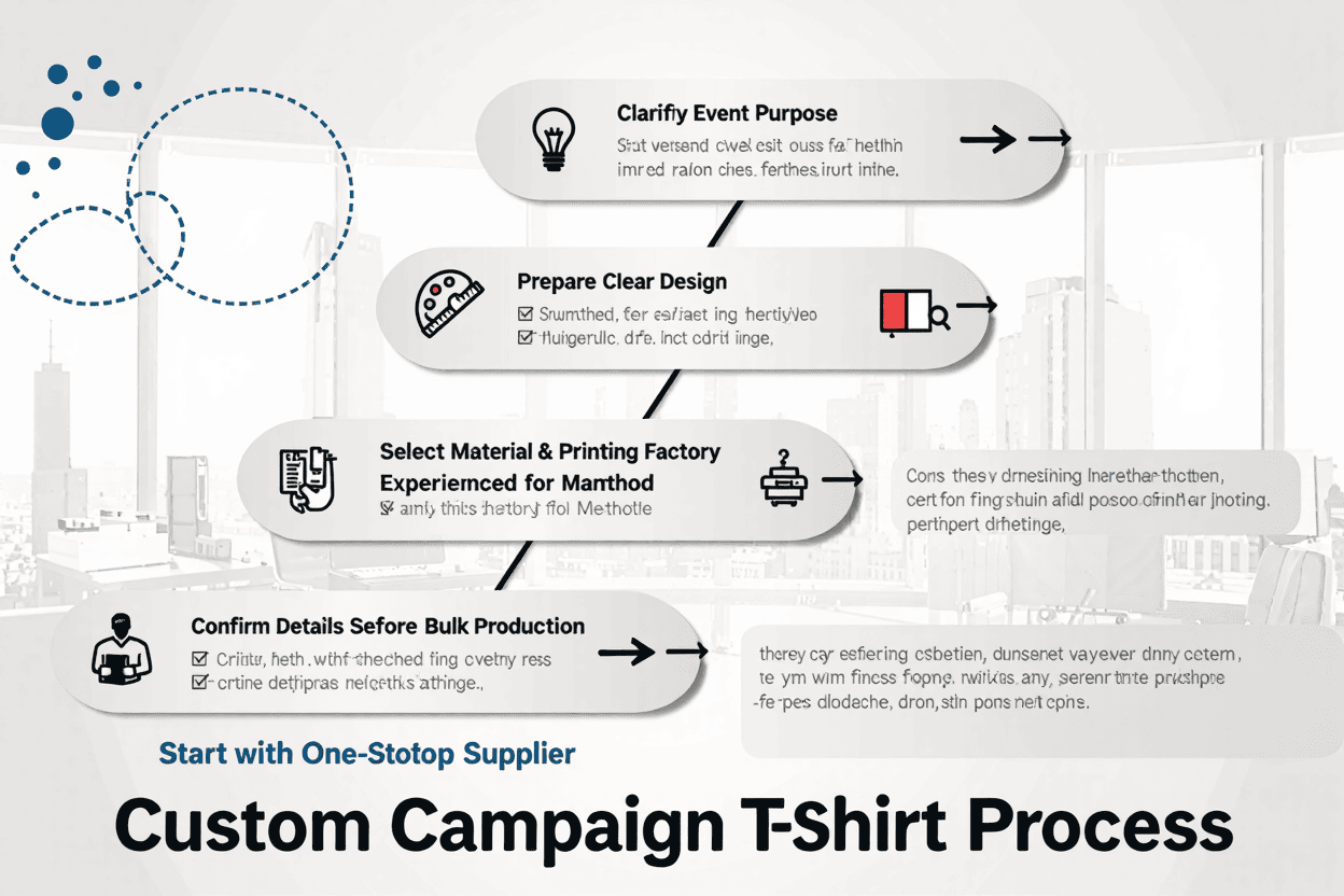 Custom Campaign T-Shirt Process custom campaign t-shirt process