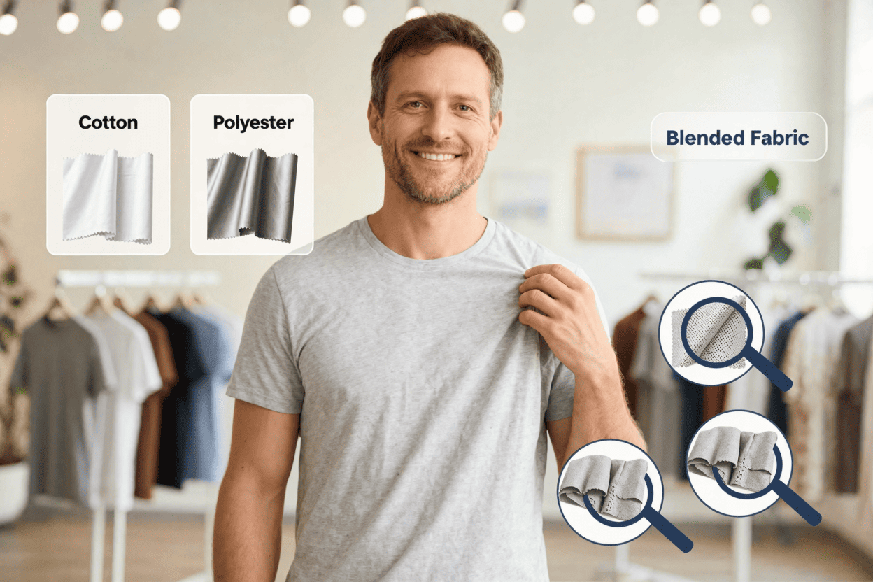 blended fabrics for campaign t-shirts