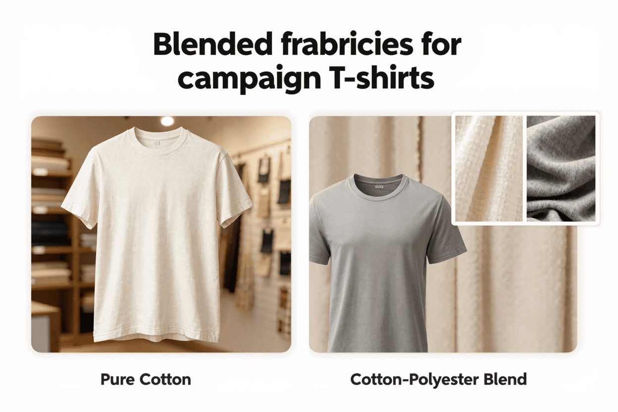 bulk order blended campaign t-shirts