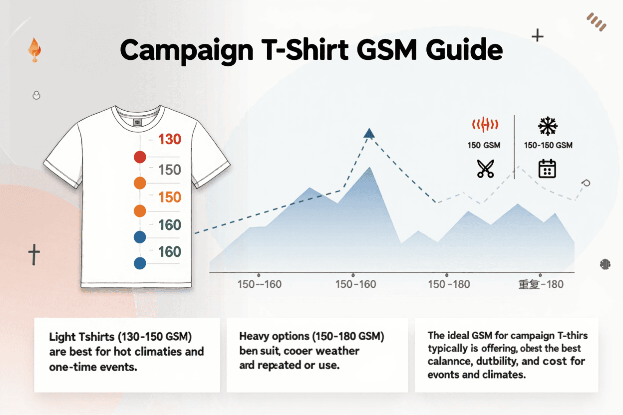 What GSM Is Ideal for Campaign T-Shirts?