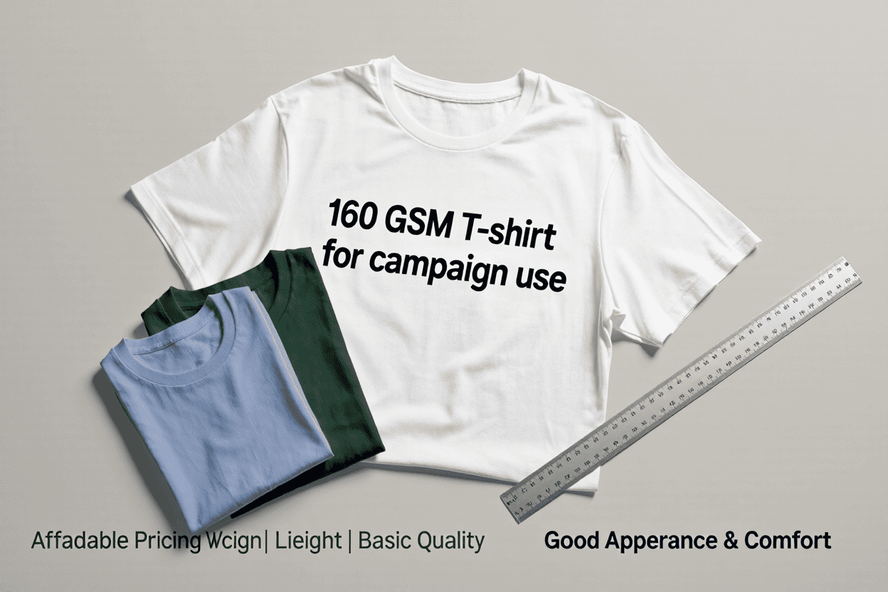 160 GSM T-shirt comparison
