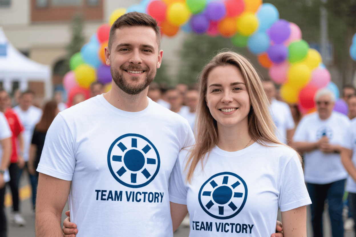 Logo printing on white