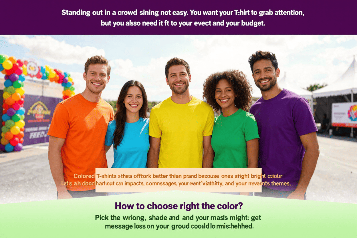 colored t-shirts for events