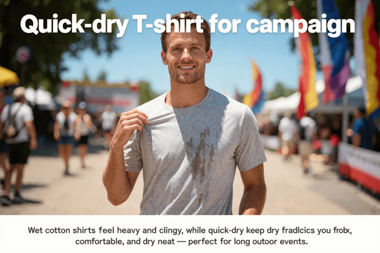 quick dry t-shirt campaign