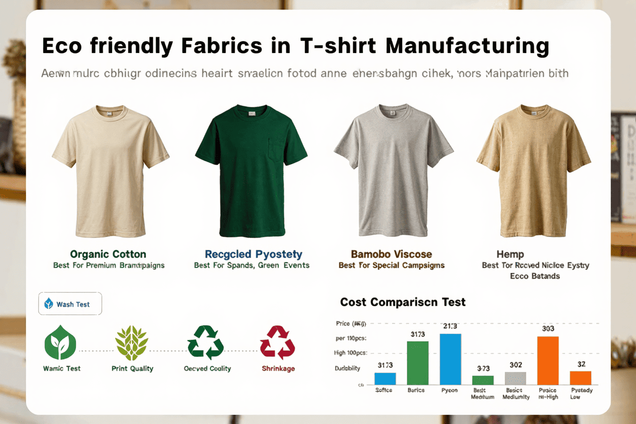 types of eco-friendly t-shirt fabrics