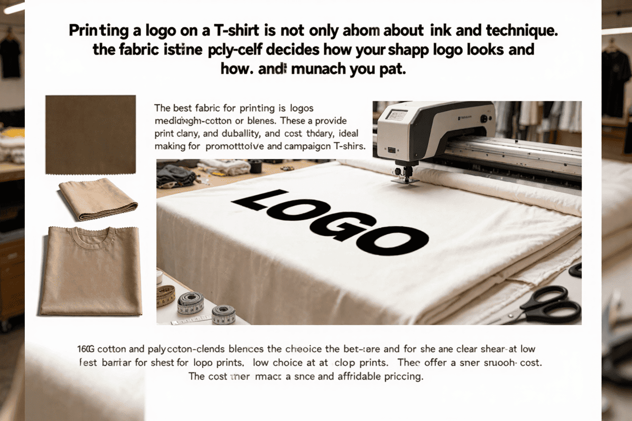 fabric surface for logo clarity