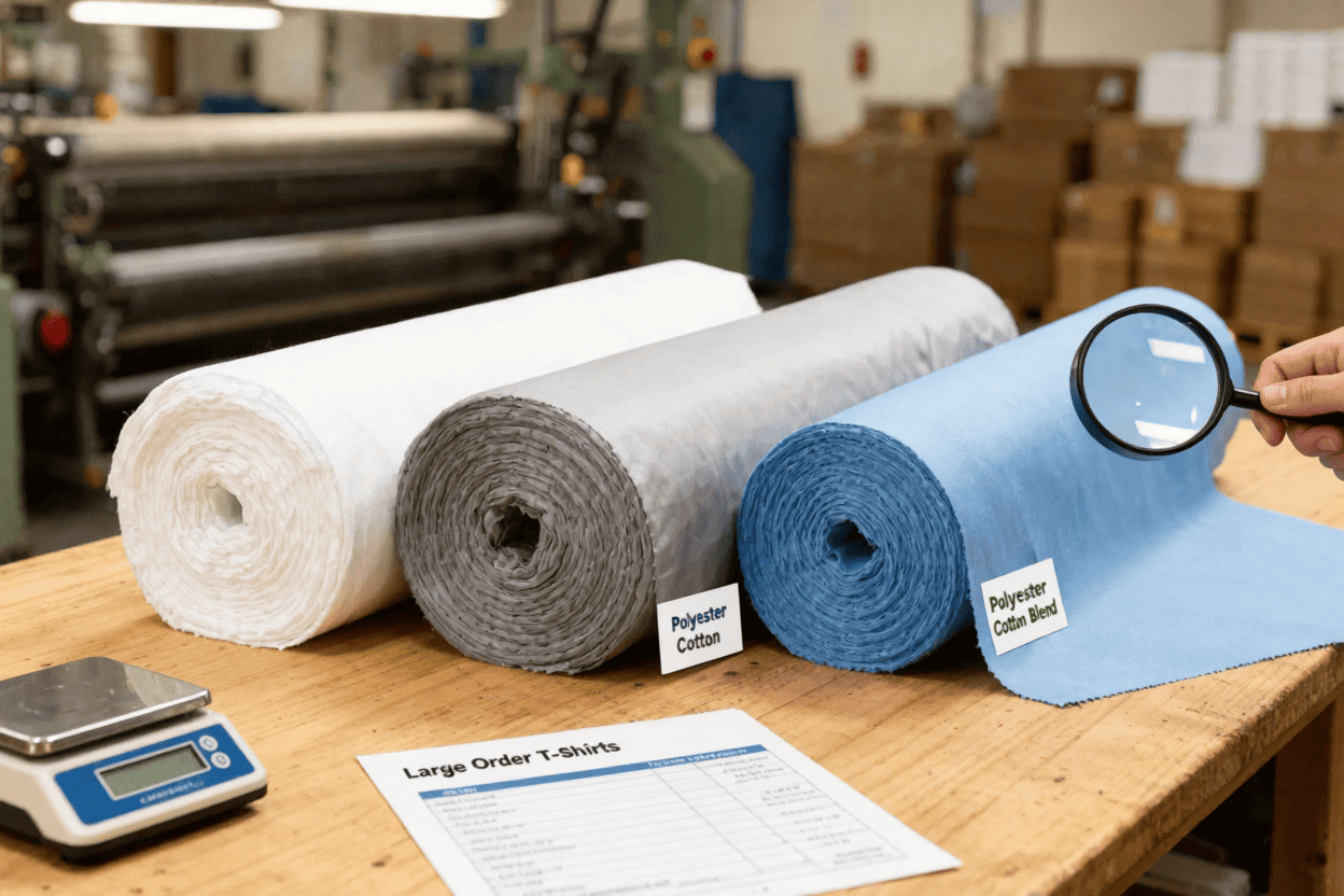 Best material for large order T-shirts