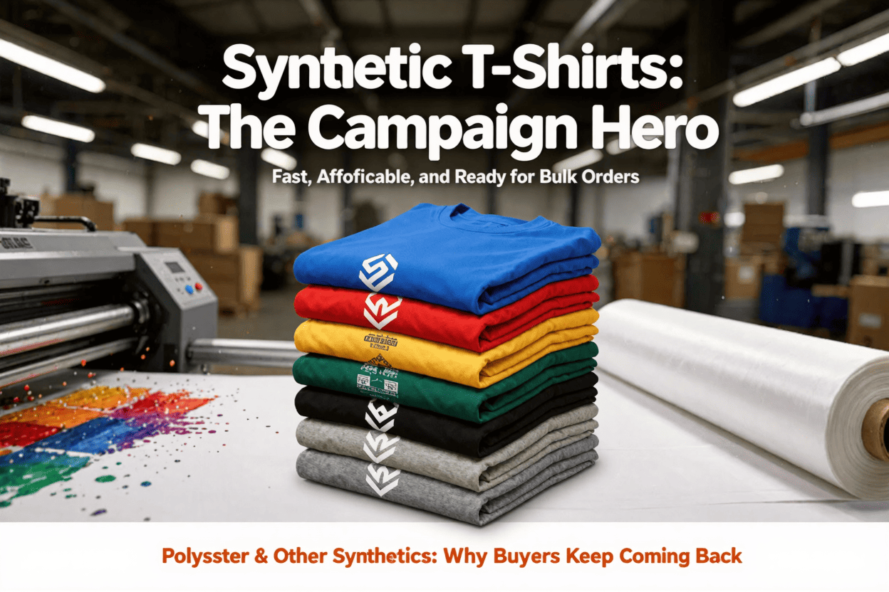 synthetic campaign t-shirts