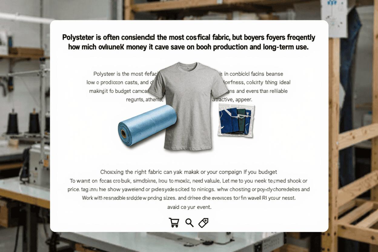 polyester fabric cost-effective t-shirt