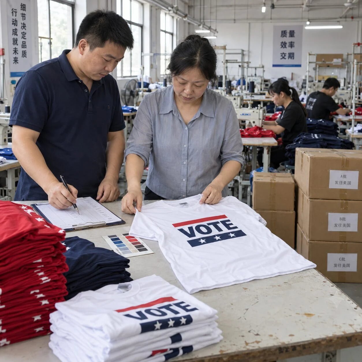 Campaign apparel manufacturing story