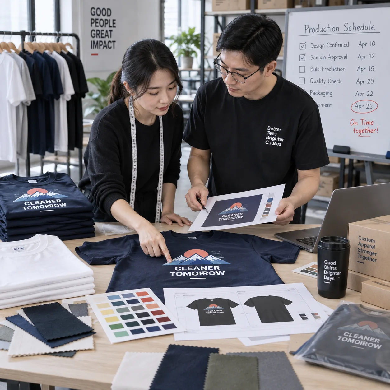 Campaign apparel showcase