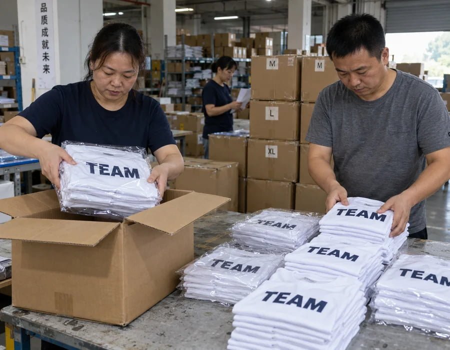 Large-scale election T-shirt distribution