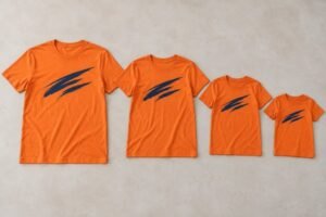 Campaign Logo Placement: Plan Visibility Across Shirt Sizes — T-shirt product illustration
