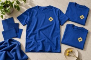 Campaign T-Shirt Color Matching: Align Fabric and Printed Logos — T-shirt product illustration
