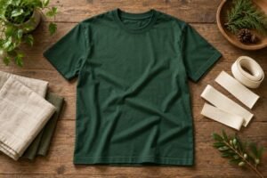 Campaign T-Shirt Necklines: Specify Rib, Recovery and Comfort — T-shirt product illustration